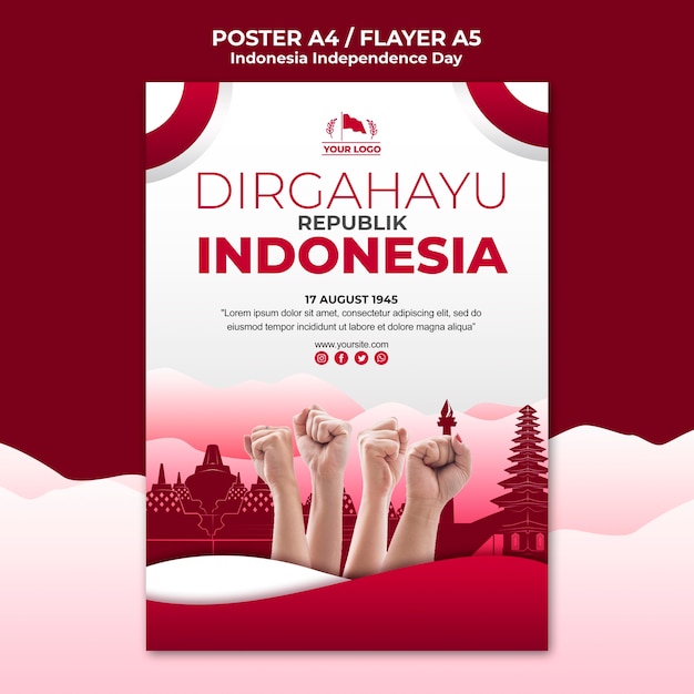 Download Free Indonesia Independence Day Poster Template Free Psd File Use our free logo maker to create a logo and build your brand. Put your logo on business cards, promotional products, or your website for brand visibility.