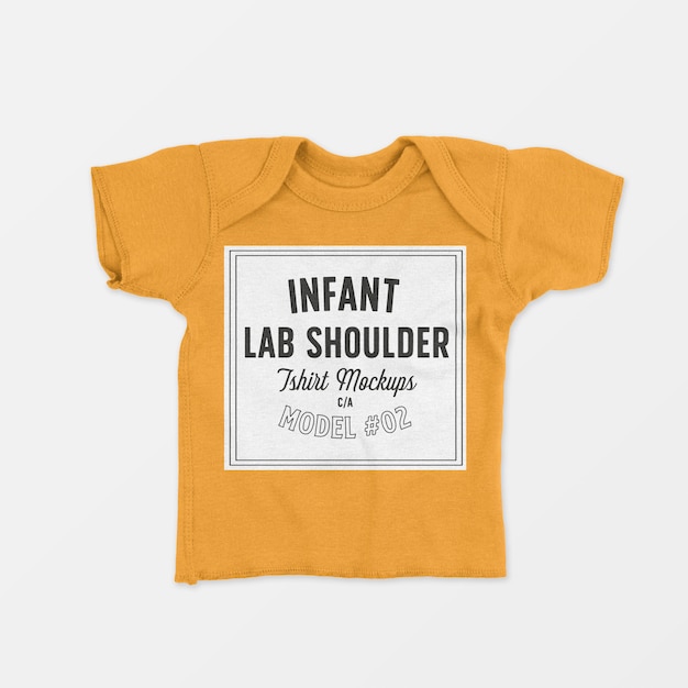 Download Infant lap shoulder t-shirt mockup 02 PSD file | Free Download