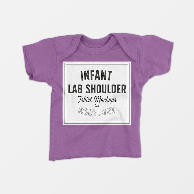 Download Infant lap shoulder t-shirt mockup 03 PSD file | Free Download