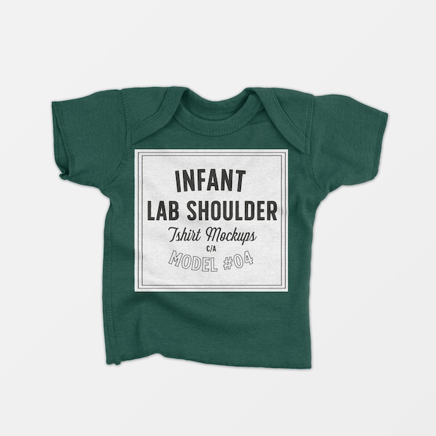 Download Infant lap shoulder t-shirt mockup | Free PSD File