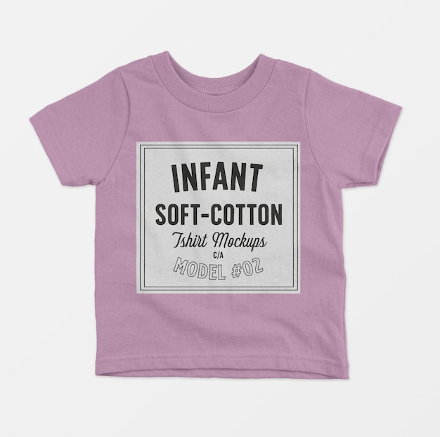 Download Infant soft cotton t-shirts mockup 02 PSD file | Free Download