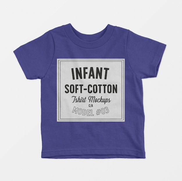 Download Infant soft cotton t-shirts mockup 03 PSD file | Free Download