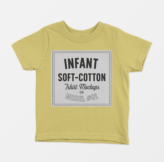 Download Free Psd Infant Soft Cotton T Shirts Mockup
