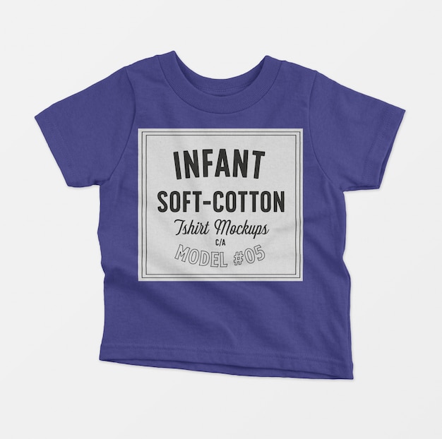 Download Infant soft cotton t-shirts mockup | Free PSD File