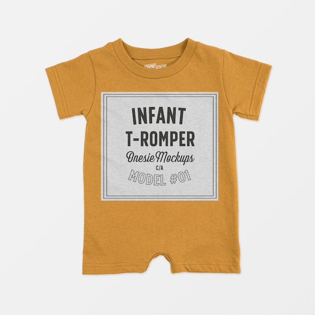 Download Infant t-romper onesie mockup PSD file | Free Download