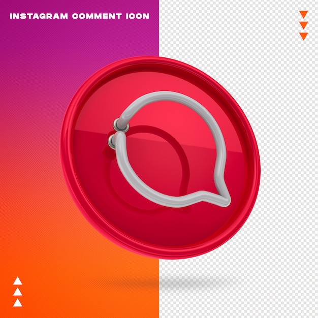 Premium PSD | Instagram comment icon