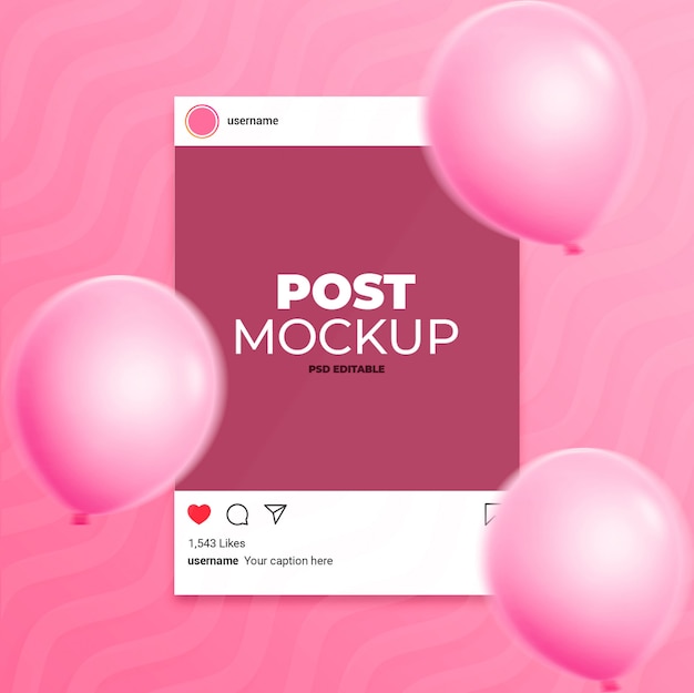 Download Instagram post celebration mockup | Premium PSD File PSD Mockup Templates