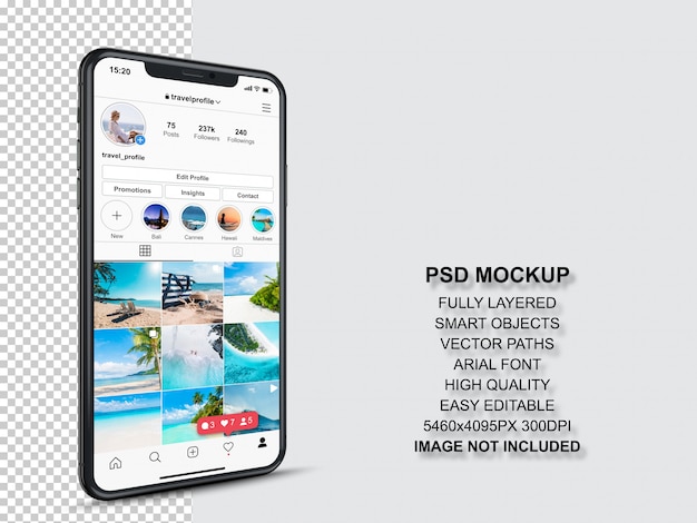 Instagram Post Perspective Mockup Free Psd Template Psd Repo