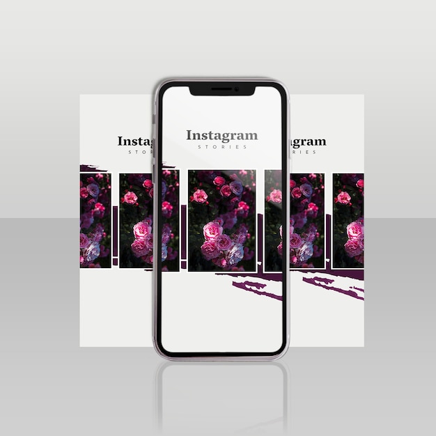 Download Free PSD | Instagram post template with smartphone and ...