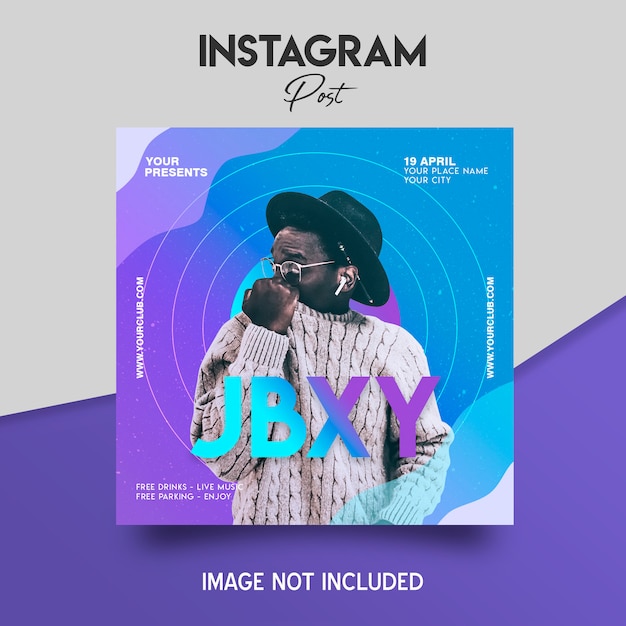 Download Instagram post template PSD file | Premium Download