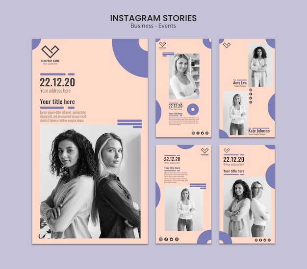 Instagram Stories Design For Template Free PSD File