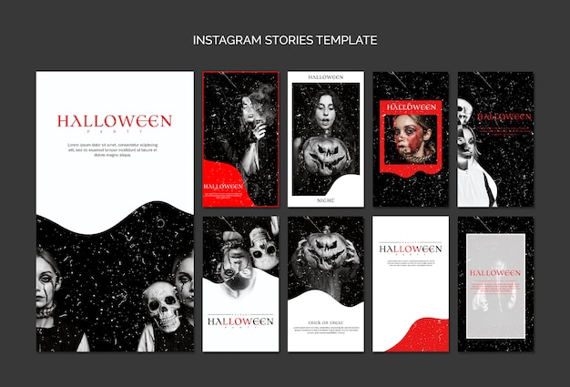 Free Psd Instagram Stories Template For Halloween