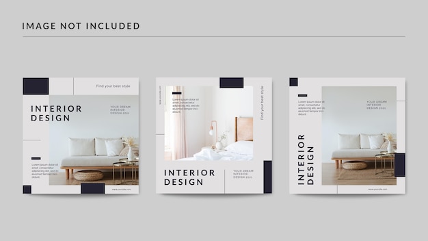 18+ Interior Design Facebook Post PNG
