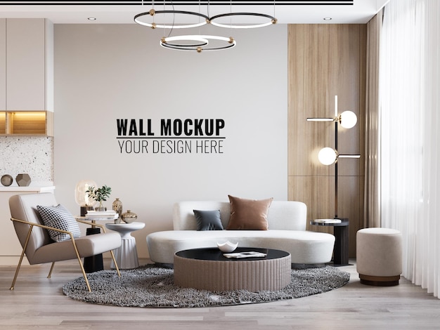 Download Free Psd Interior Living Room Wall Mockup