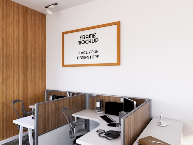 Download Premium Psd Interior Office Room Photo Frame Mockup PSD Mockup Templates