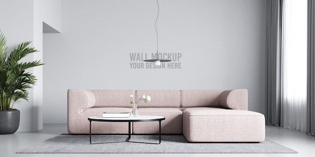 Download Interior wall mockup PSD file | Premium Download