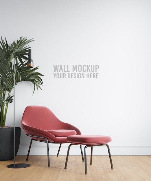 Download Interior wallpaper mockup PSD file | Premium Download