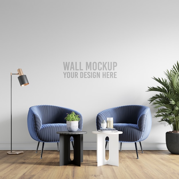 Download Interior wallpaper mockup | Premium PSD File