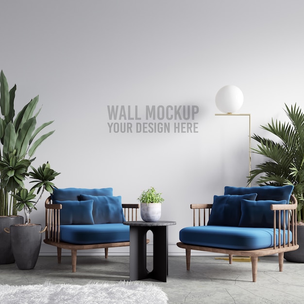 Download Interior wallpaper mockup | Premium PSD File