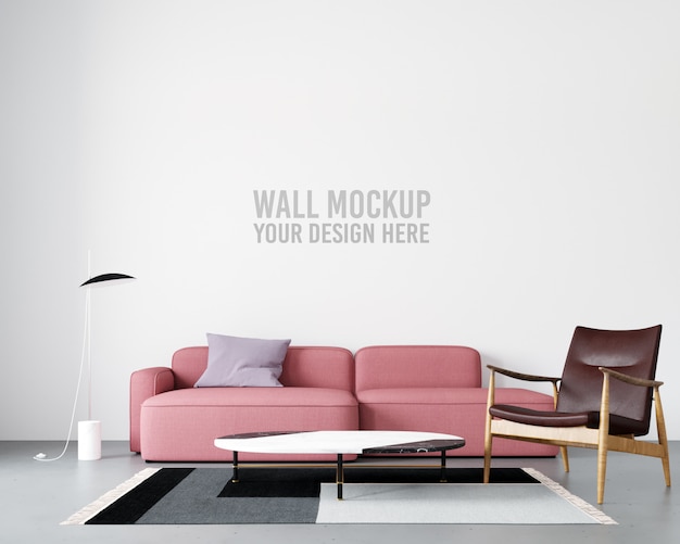 Download Interior wallpaper mockup | Premium PSD File