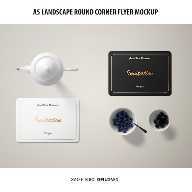 Download Free PSD | Invitation card mockup