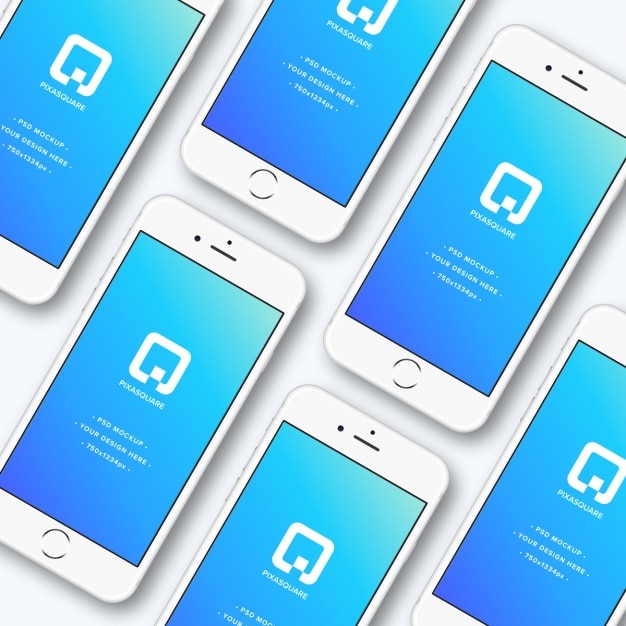 Iphone mock up design PSD file | Free Download