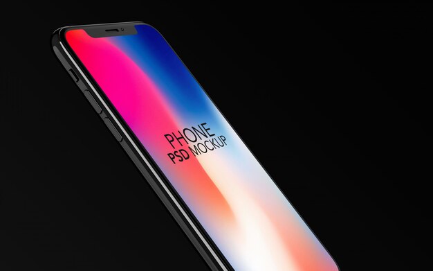 Download Iphone x side view psd mockup | Premium PSD File