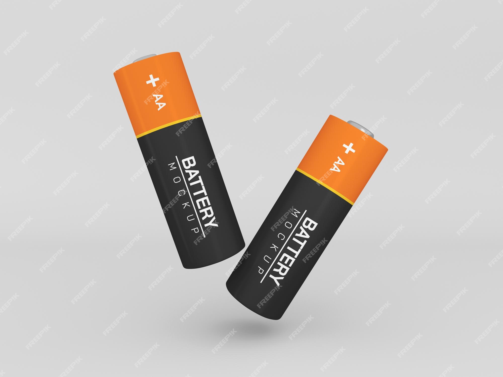 Free PSD | Isolated aa battery mockup