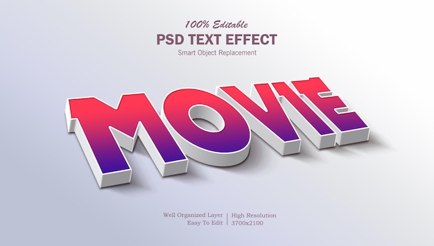 Isometric 3d editable text effect Premium Psd
