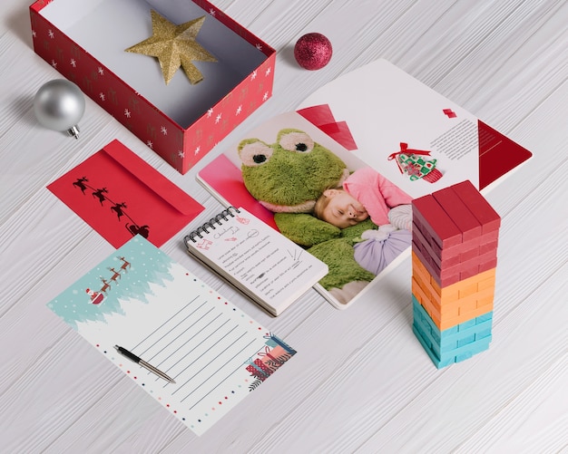 Download Isometric christmas mockup PSD file | Free Download
