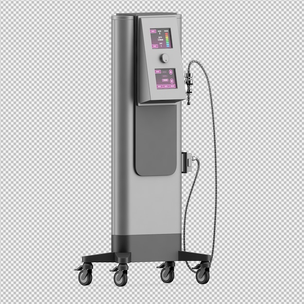 Isometric medical equipment 3d render | Premium PSD File