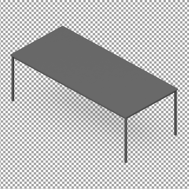 Premium PSD | Isometric picnic table