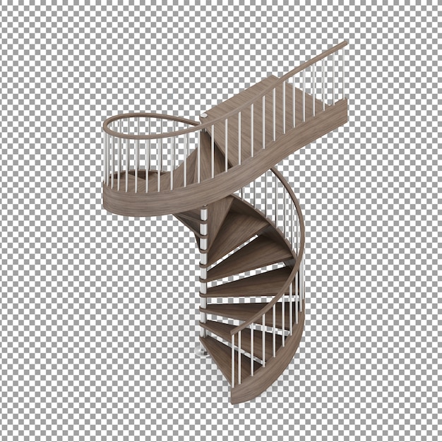 Premium Psd Isometric Round Stairs