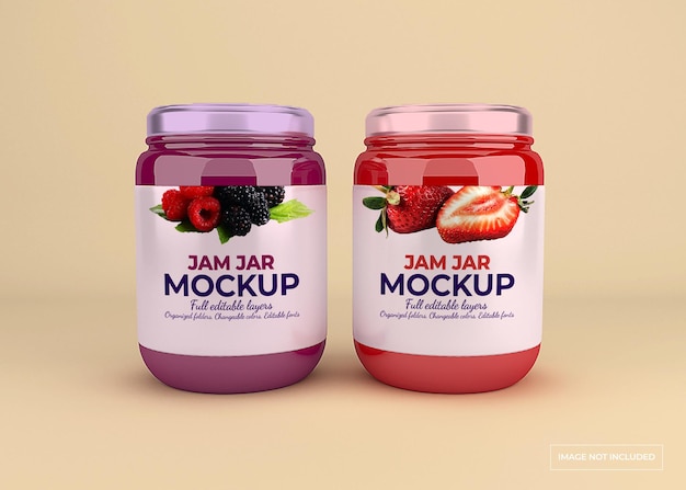 Download Premium Psd Jam Jar Mockup Design Isolated
