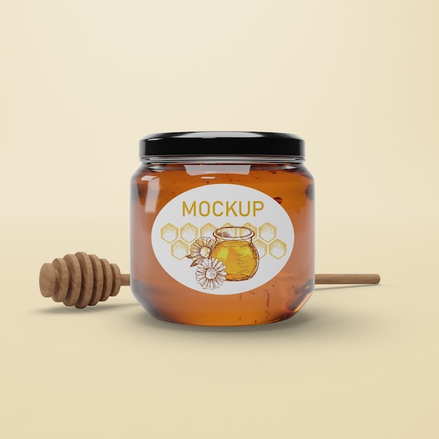 Download Free Psd Jar With Natural Honey