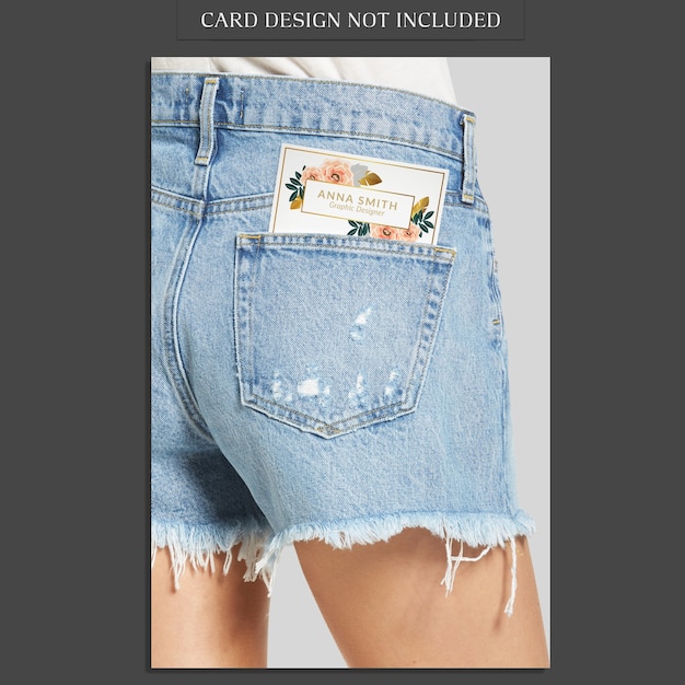 Jeans pocket mockup PSD file | Premium Download