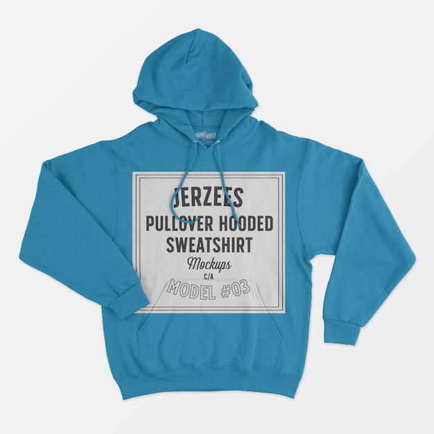 Download Jerzees pullover hooded sweatshirt mockup PSD file | Free ...