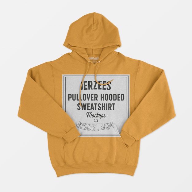 Download Jerzees pullover hooded sweatshirt mockup PSD file | Free ...