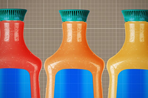 Download Juice bottles mockup | Premium PSD File