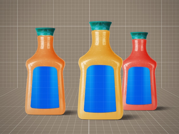 Download Juice bottles mockup | Premium PSD File