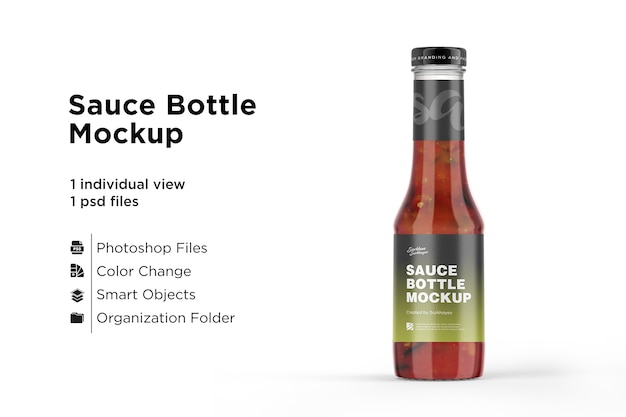 Download Premium PSD | Ketchup sauce bottle mockup isolated