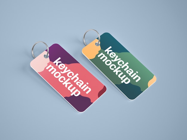 Download Premium PSD | Keychain card mockup