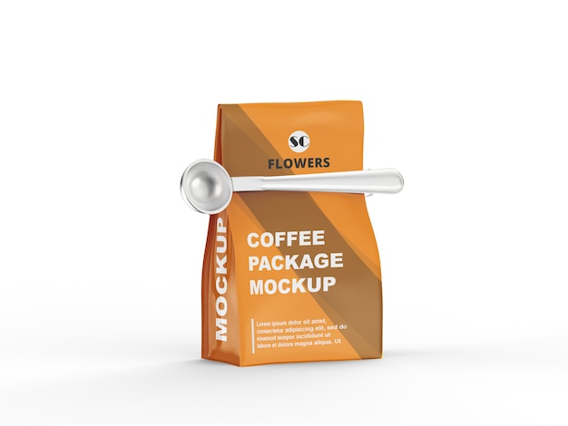 Download Premium PSD | Kraft bag coffee mockup