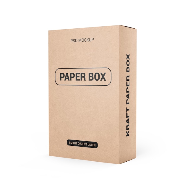 Download Free Mockups Kraft Paper Display Box With Boxes Psd
