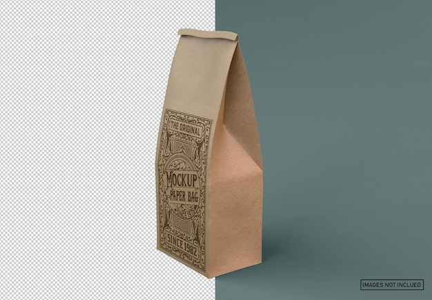 Download Premium PSD | Kraft coffee bag mockup
