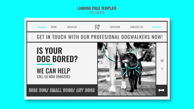 Premium PSD | Landing page template for 