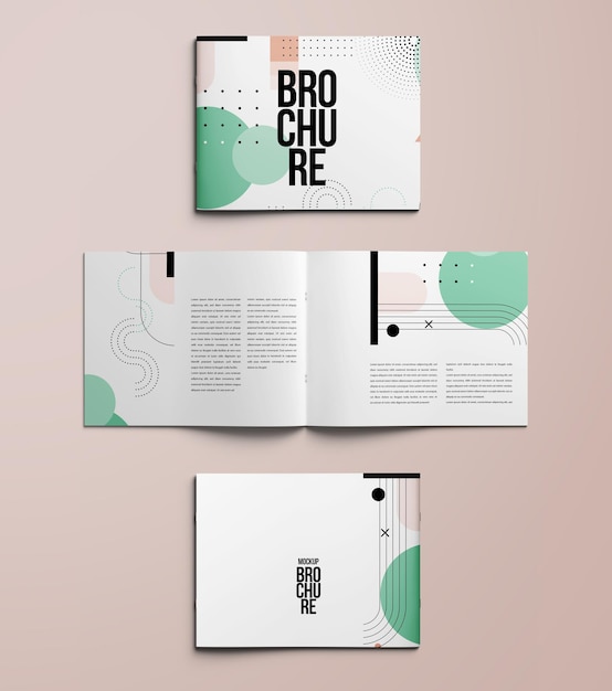 Download Premium PSD | Landscape brochure a4 mockup isolated