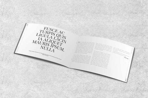 Download Premium Psd Landscape Magazine Or Brochure Mockup PSD Mockup Templates