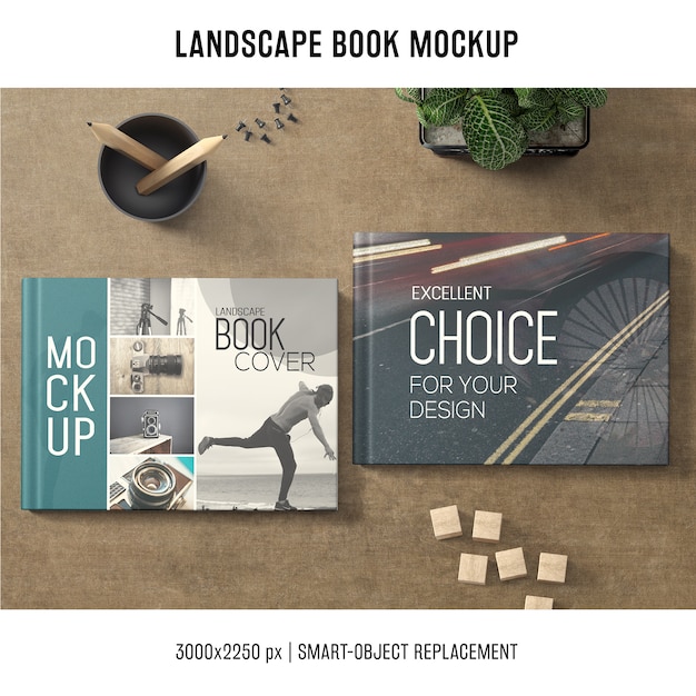 Download Landscape Book Mockup PSD, 100+ High Quality Free PSD Templates for Download