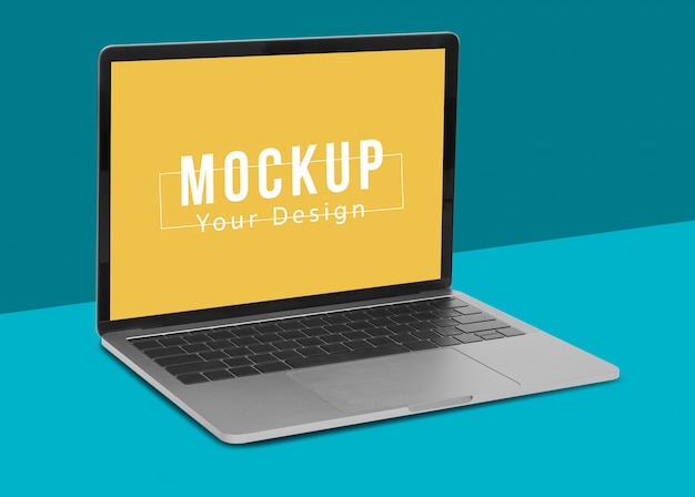 Download Laptop digital device mockup design. | Premium PSD File